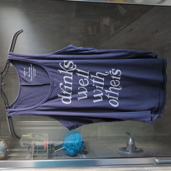 Torrid Drinks Well With Others Slim Fit Tank - Picture 4 of 9